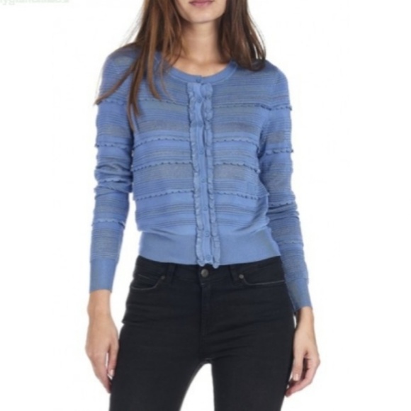 sandro cardigan blue